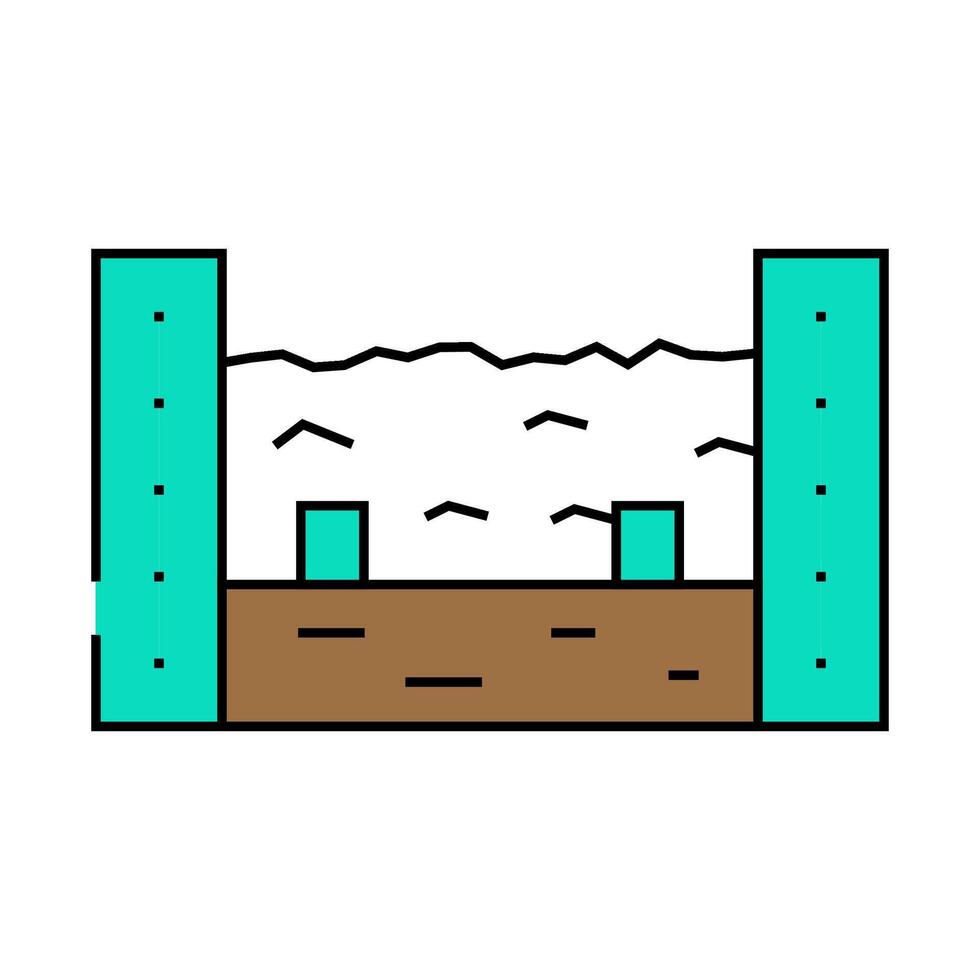 composter solid waste icon color illustration vector