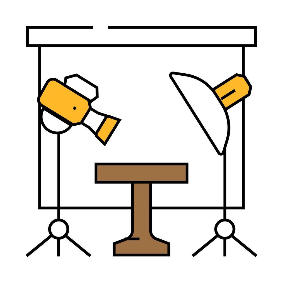shooting studio icon color illustration vector