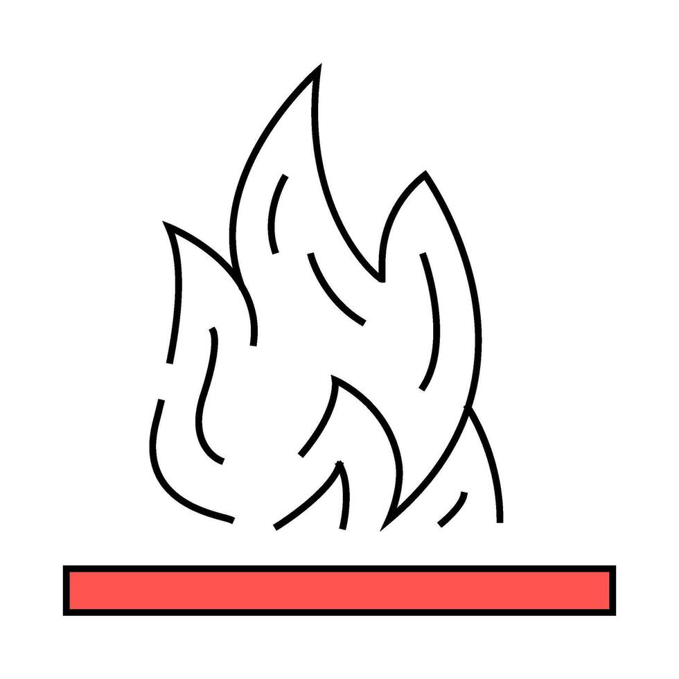 flammable container icon color illustration vector