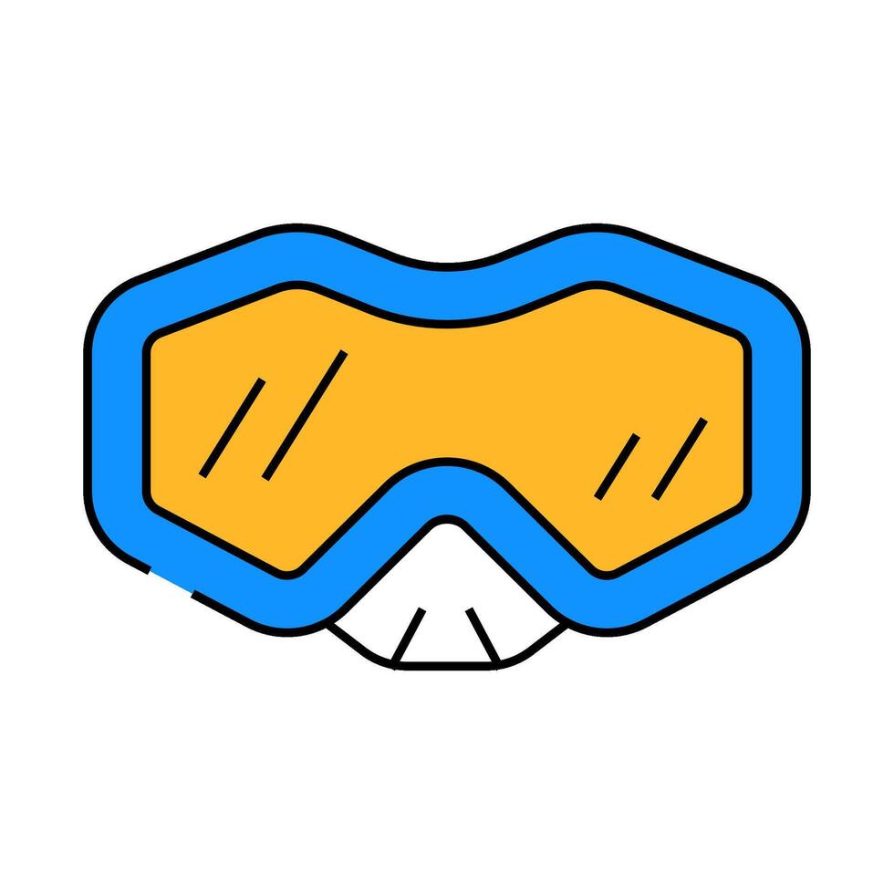 diving mask icon color illustration vector