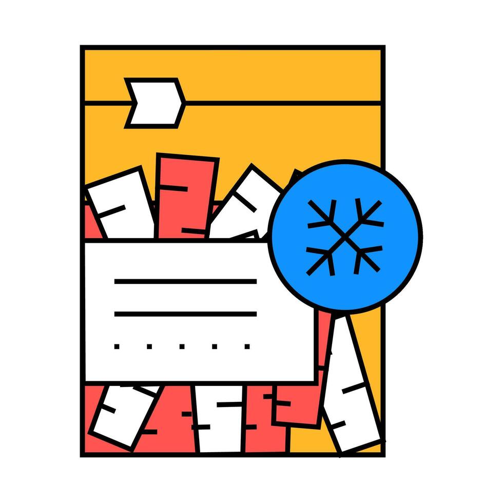 carrots frozen vegetable icon color illustration vector