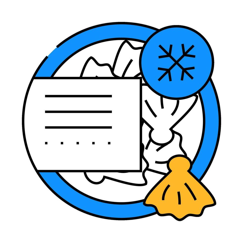 oysters frozen sea food icon color illustration vector