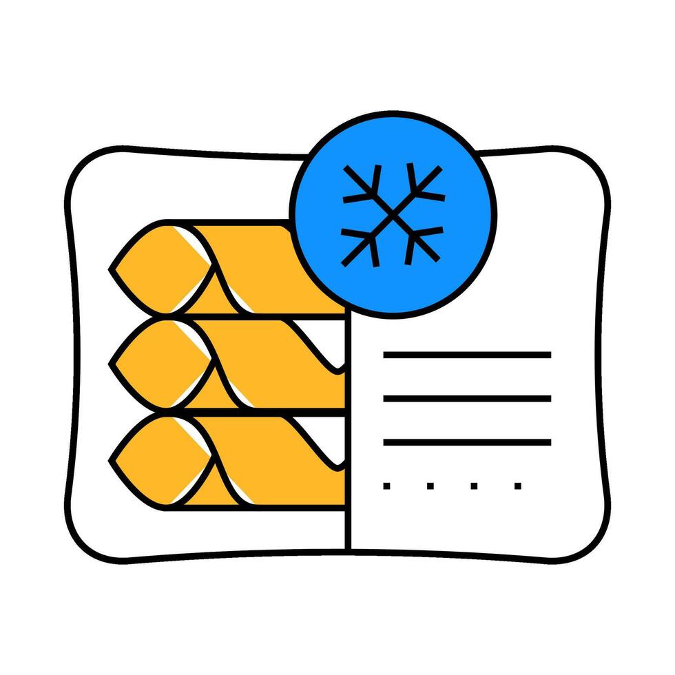pancakes frozen dessert icon color illustration vector