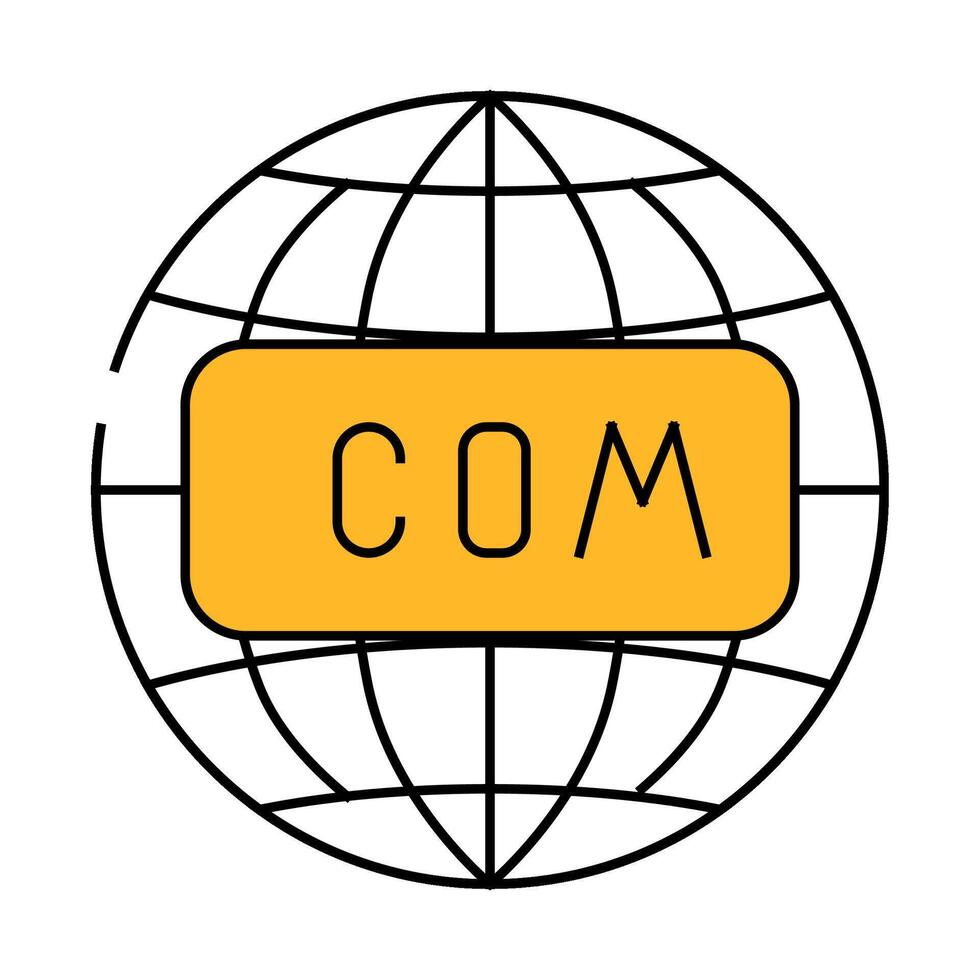 internet globalization icon color illustration vector