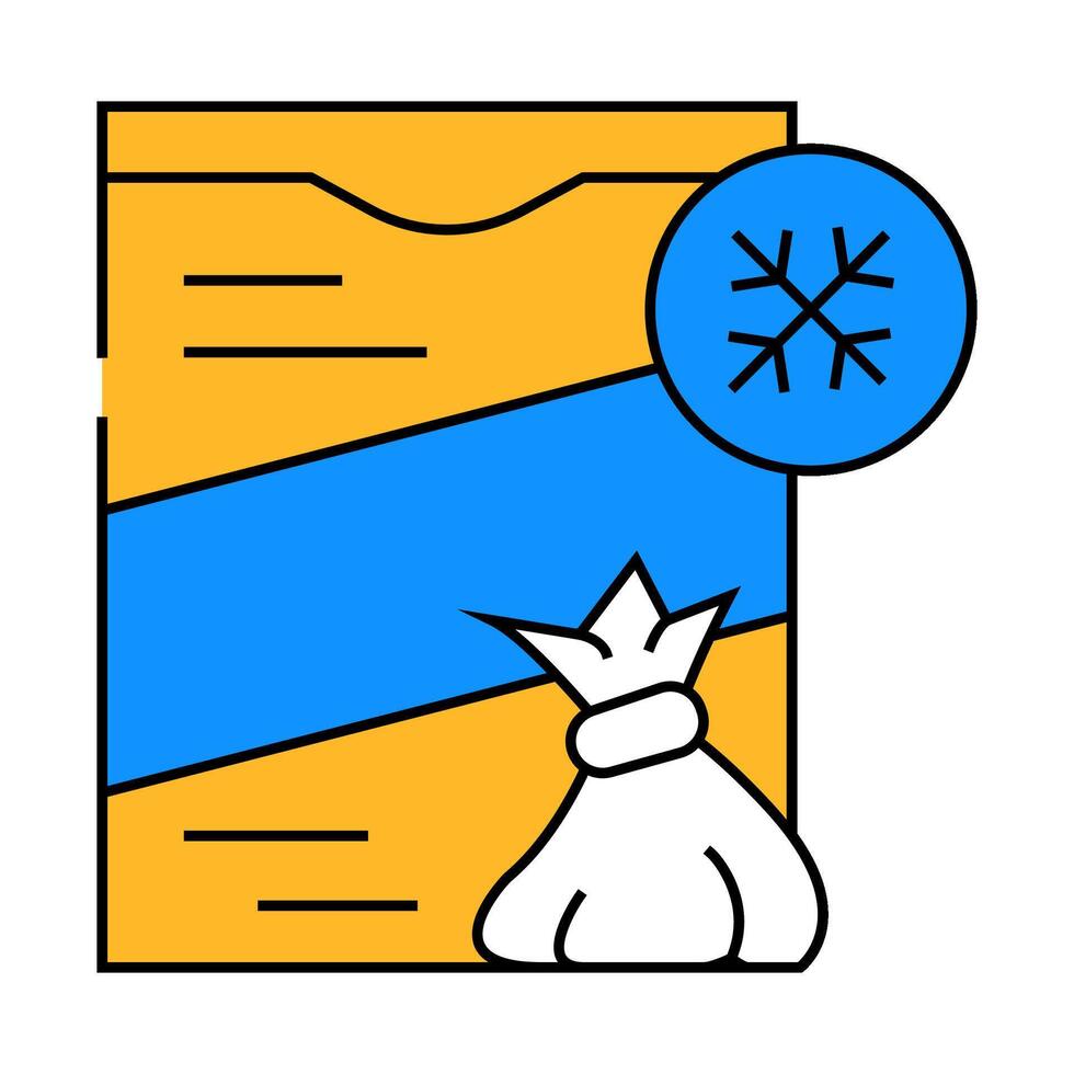 khinkali frozen meal icon color illustration vector