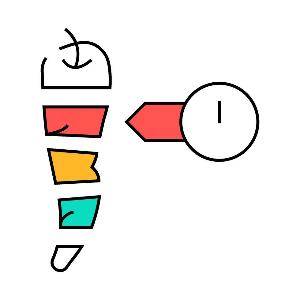 cut pepper spice scale icon color illustration vector