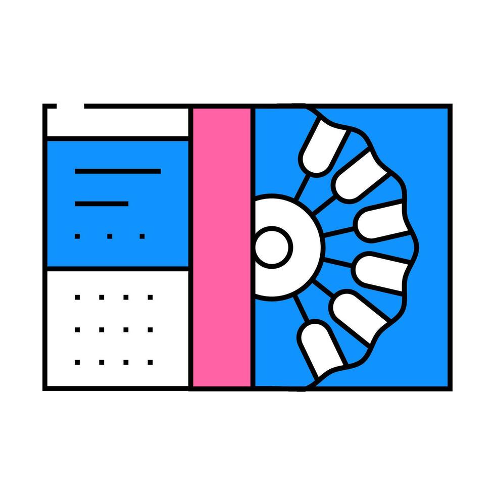 atomic absorption spectrometer icon color illustration vector