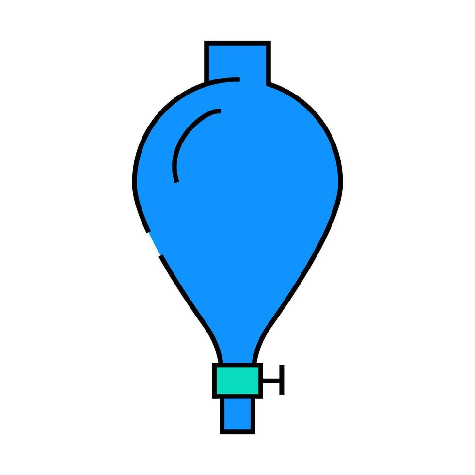 dividing funnel lab tool icon color illustration vector