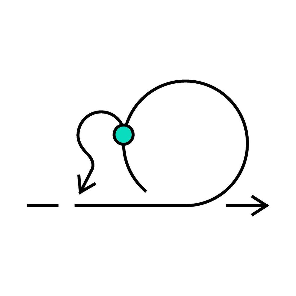 return back icon color illustration vector