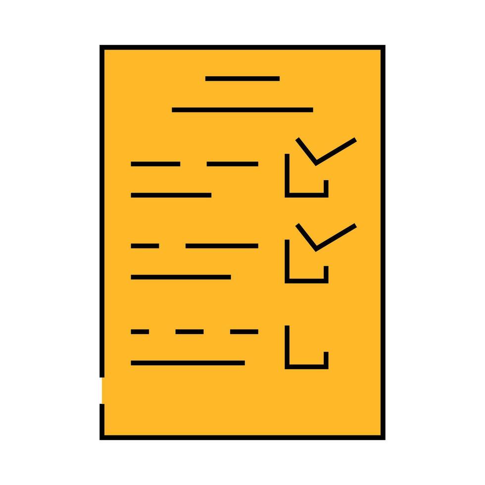check list icon color illustration vector