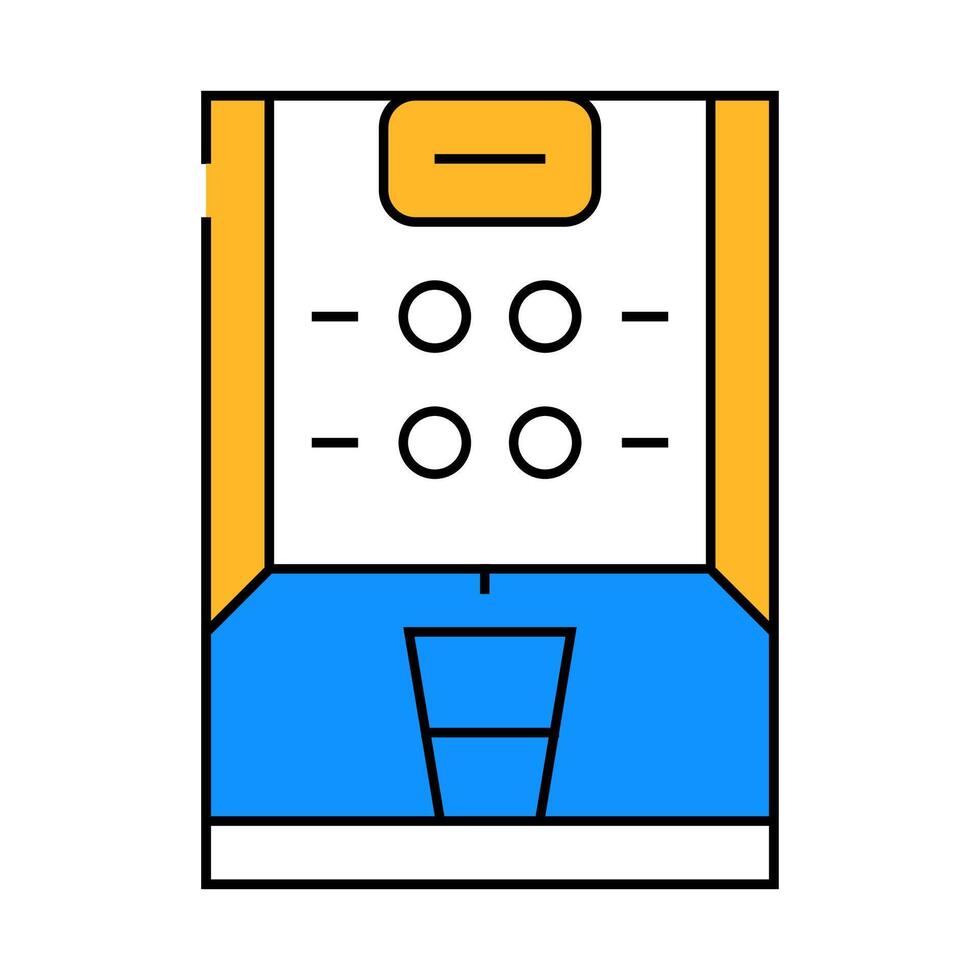 vending coffee machine icon color illustration vector
