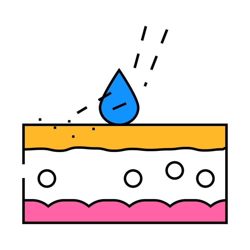 phytophotodermatitis skin problem icon color illustration vector