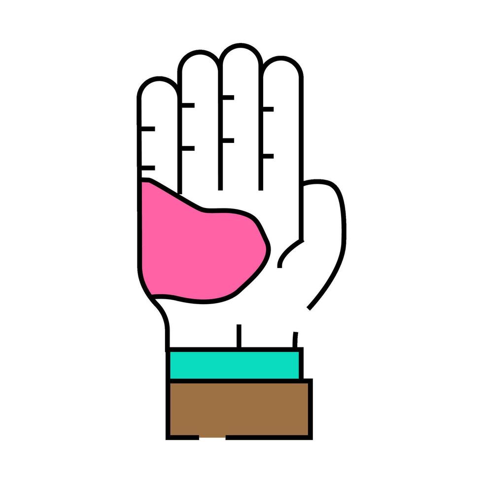 atopic dermatitis icon color illustration vector