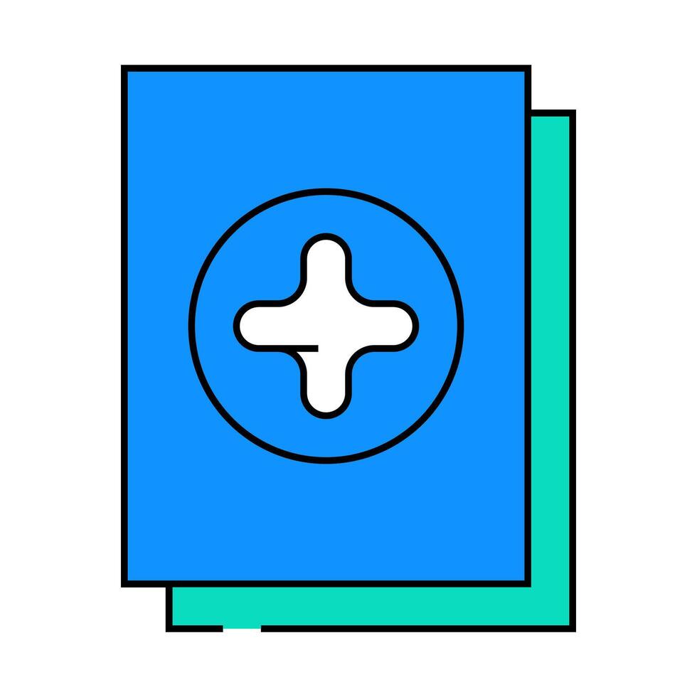 new file icon color illustration vector