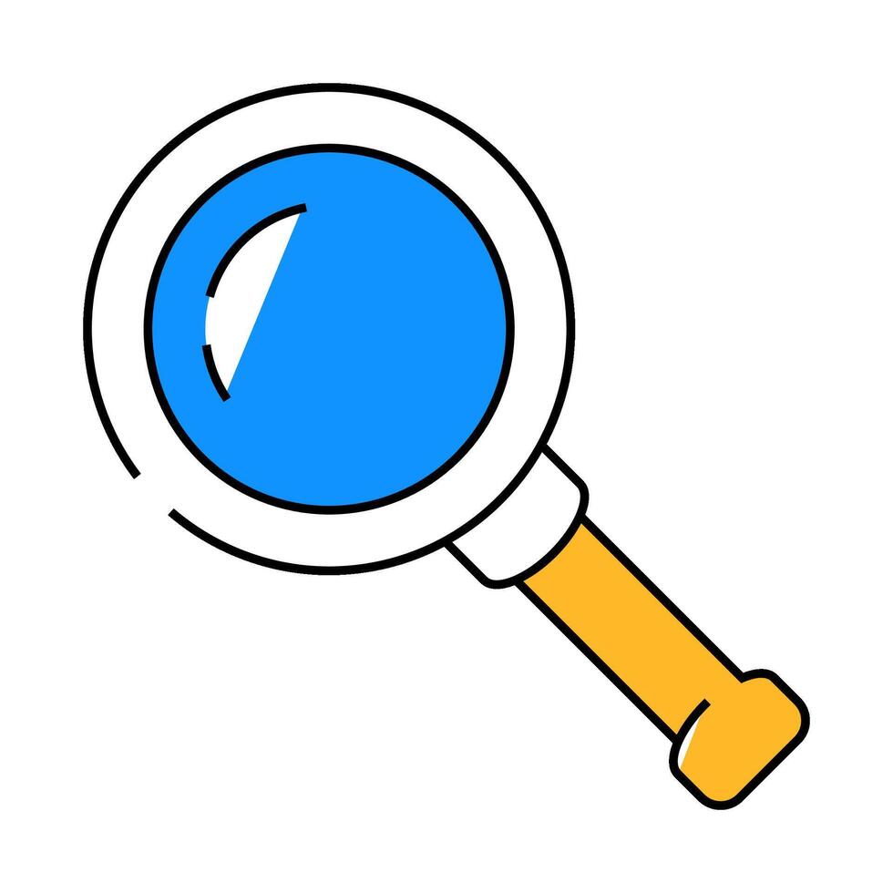 search file icon color illustration vector
