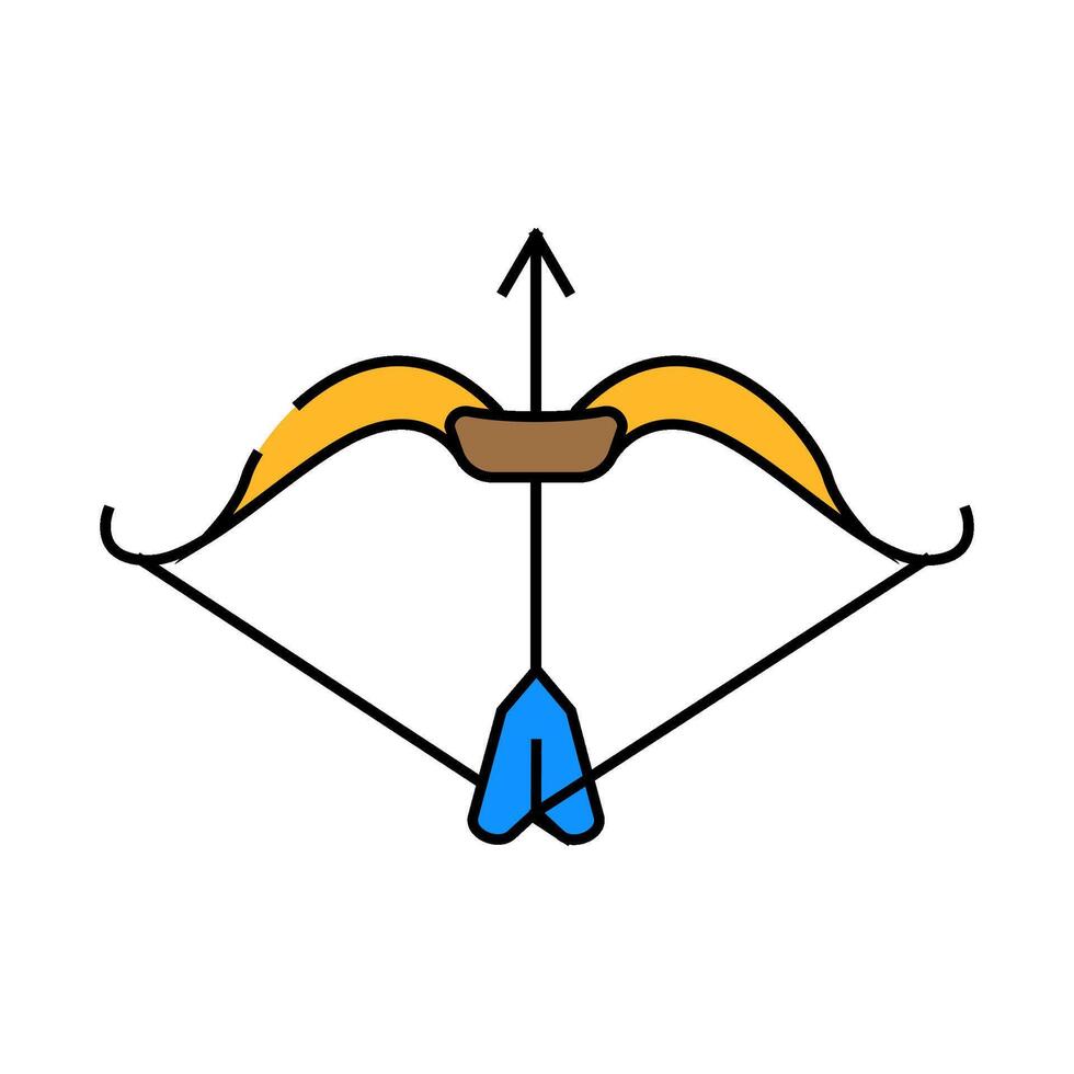 dussehra holiday icon color illustration vector