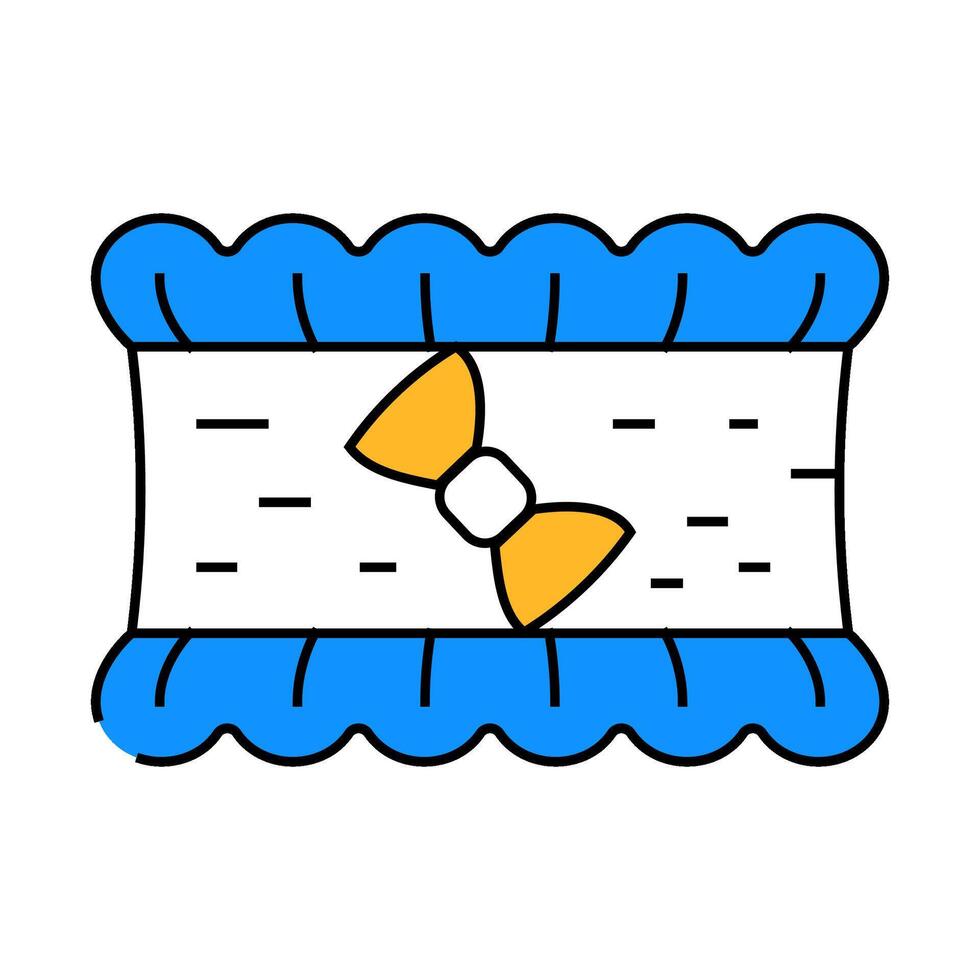 garter decorative accessory icon color illustration vector