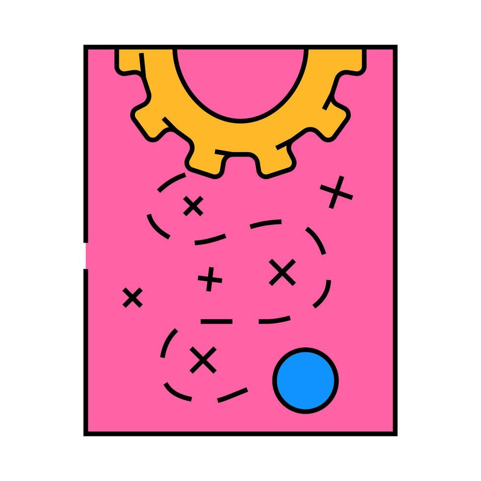 strategy expertise icon color illustration vector