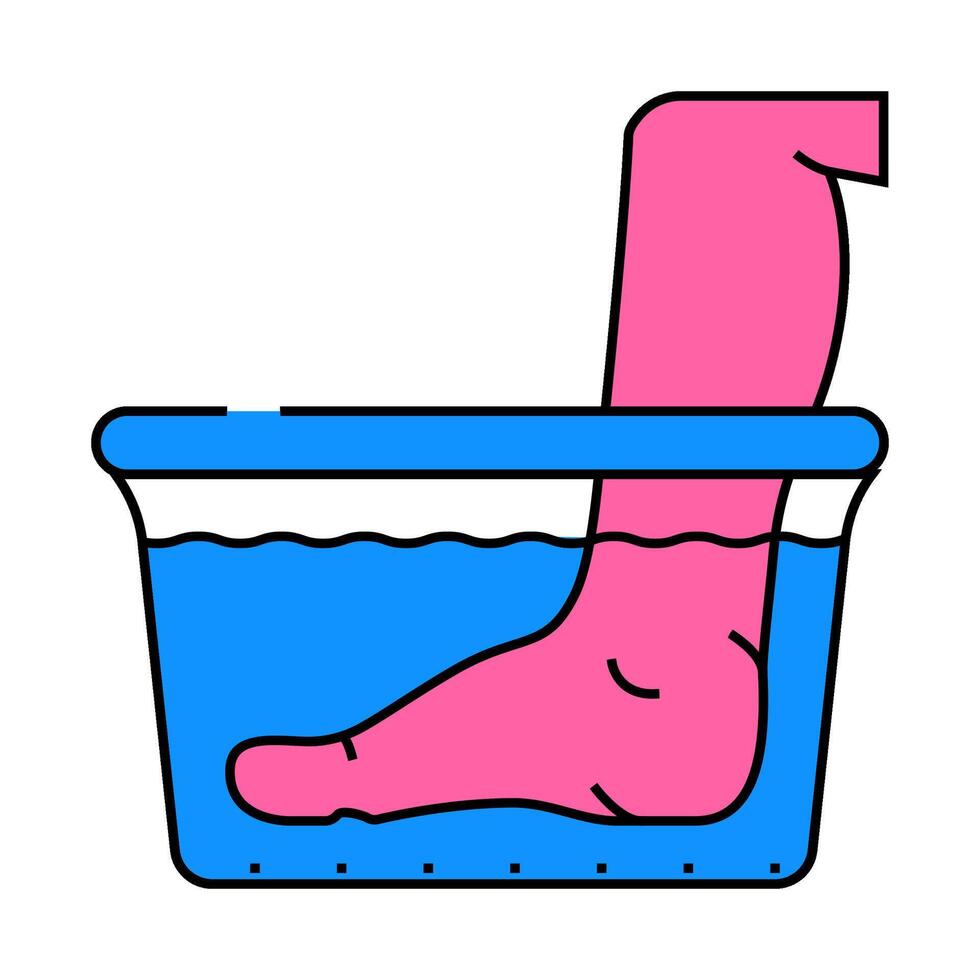 water massage icon color illustration vector