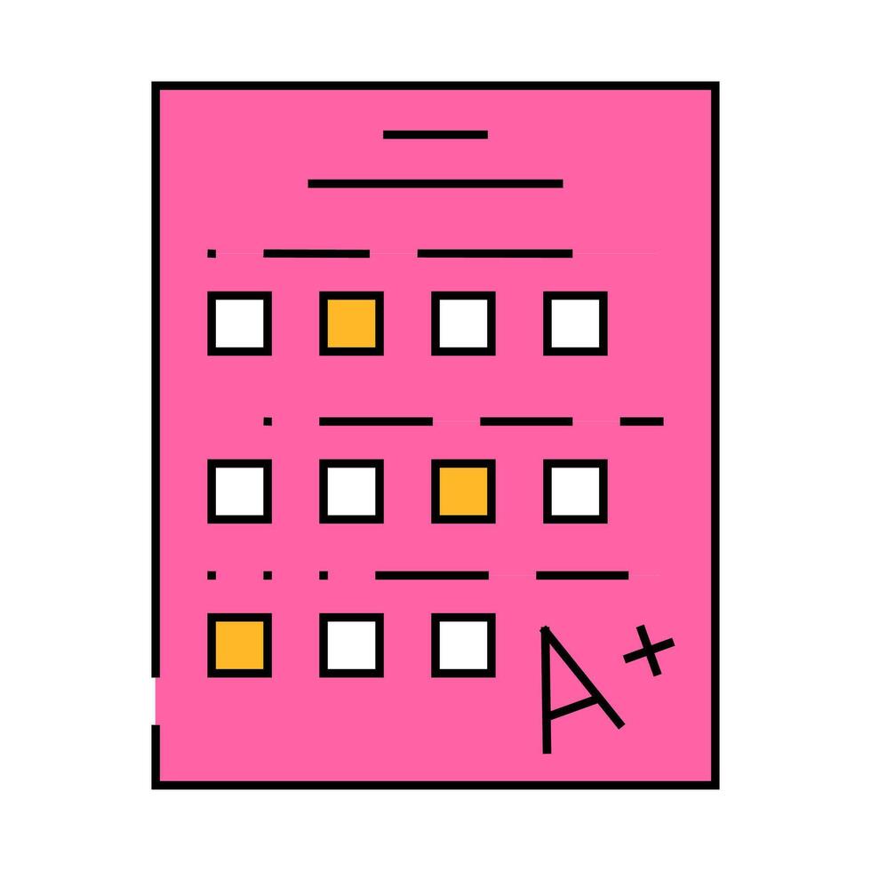 test school icon color illustration vector