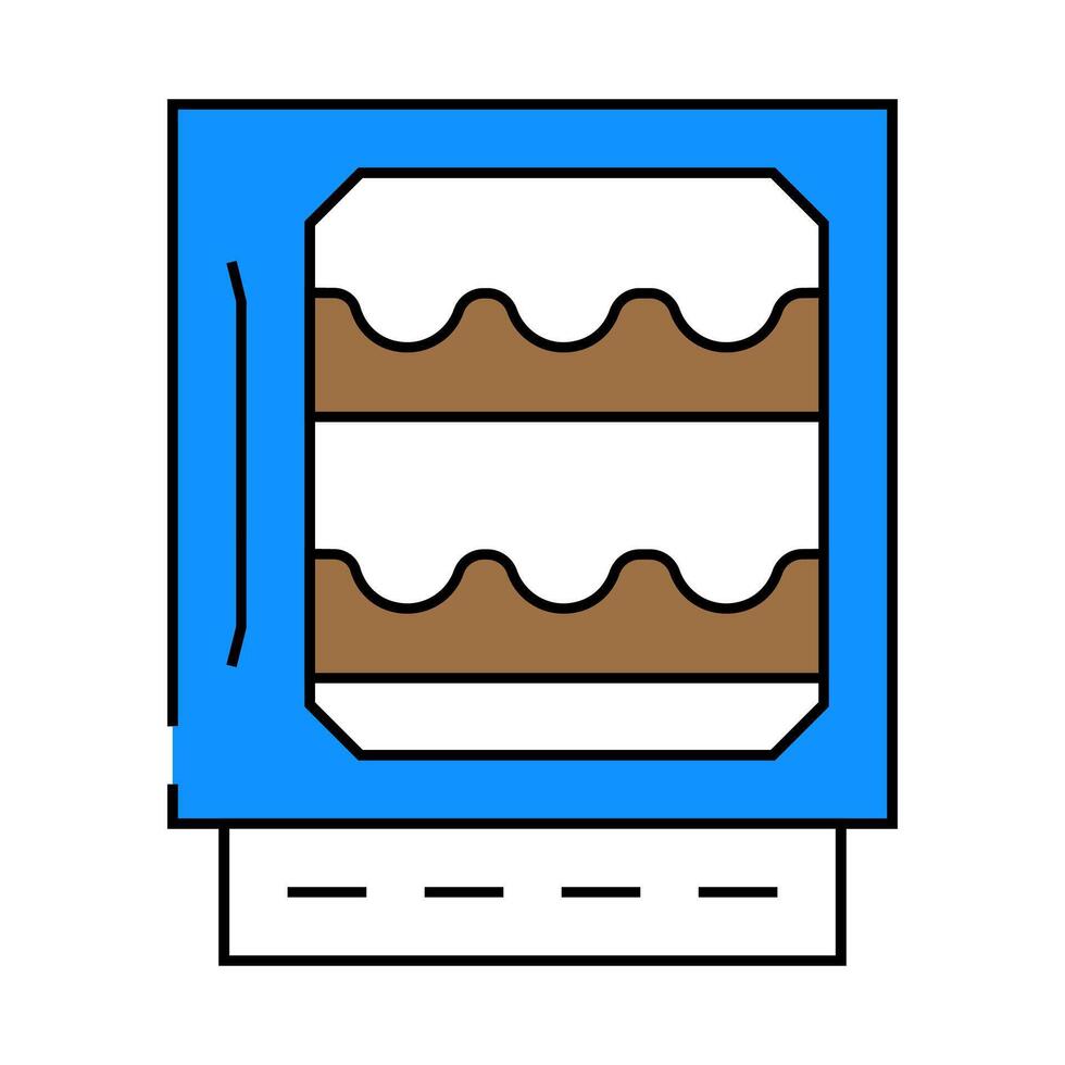 wine cooler icon color illustration vector