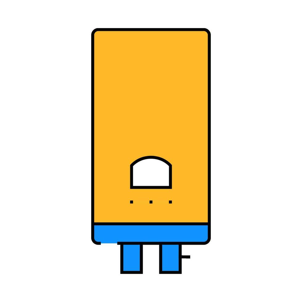 water heater icon color illustration vector