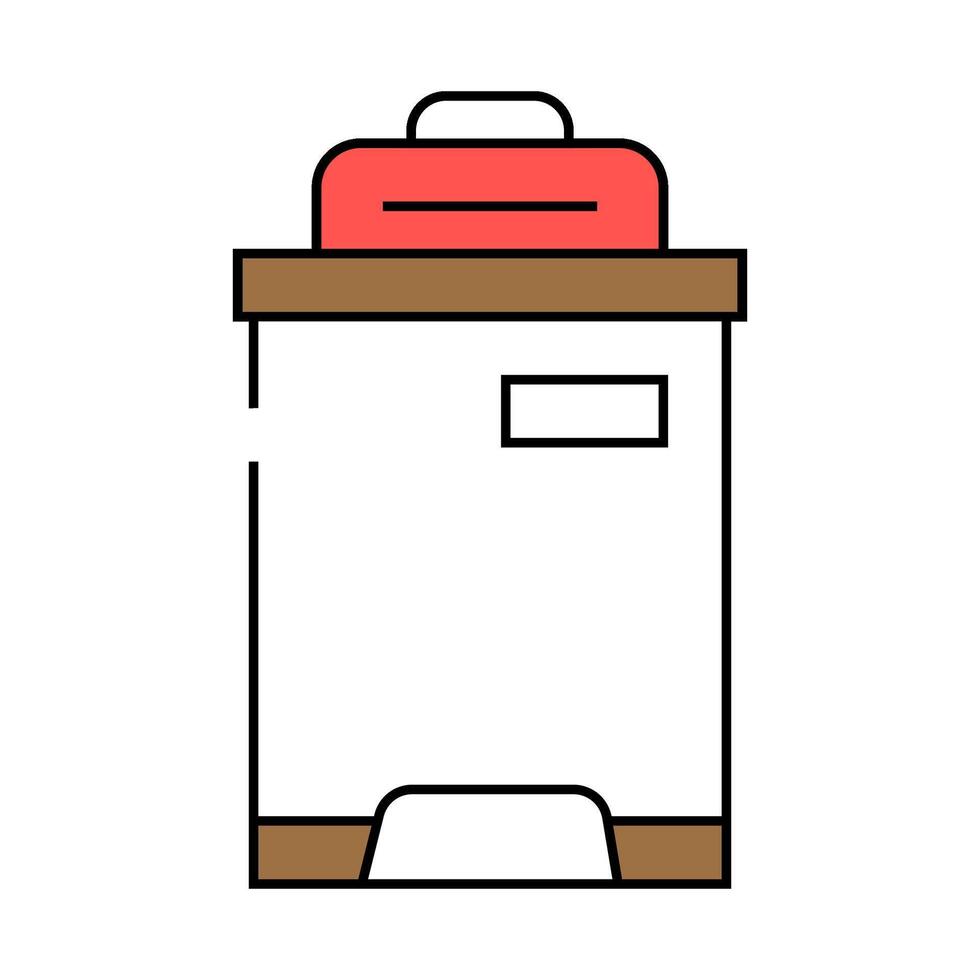 trash compactor icon color illustration vector
