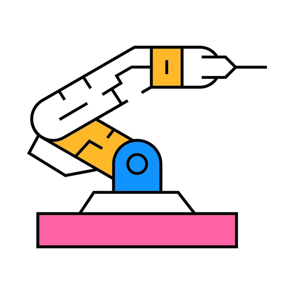 robohand technology icon color illustration vector
