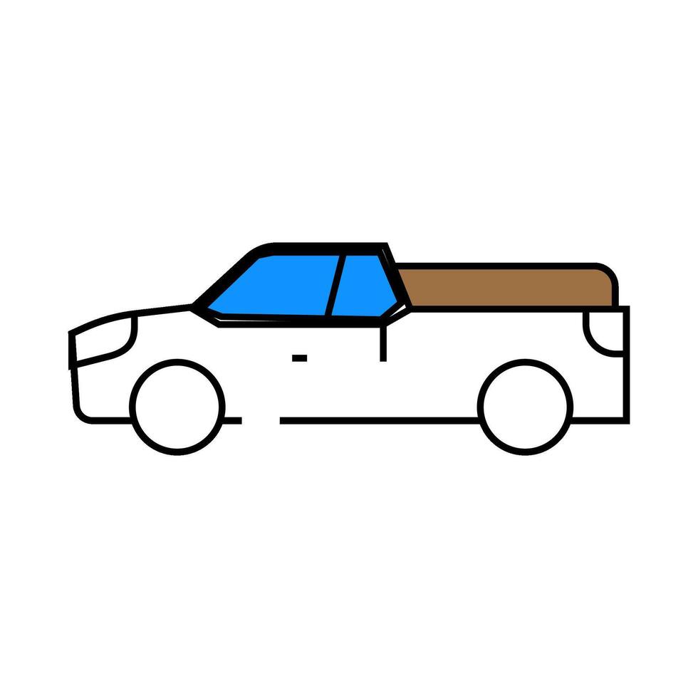 pickup icon color illustration vector