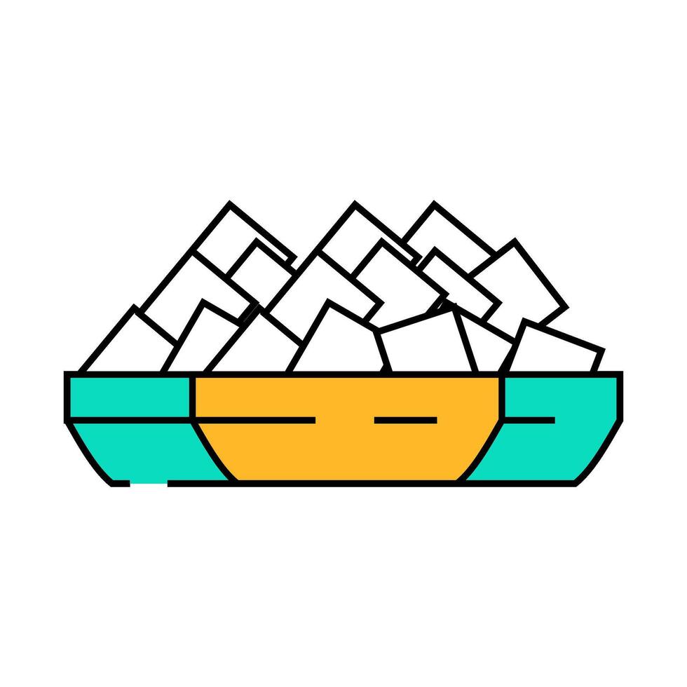 synthetic resin icon color illustration vector