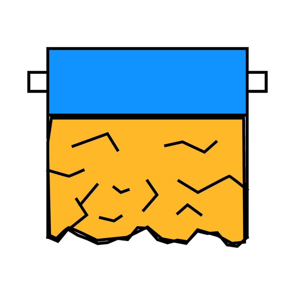 baking foil icon color illustration vector