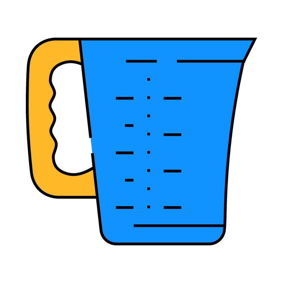 cooking measuring cup icon color illustration vector