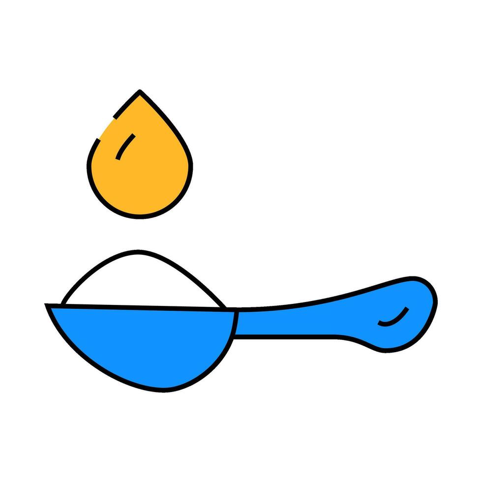 vinegar and soda icon color illustration vector