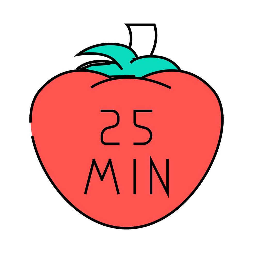 pomodoro system icon color illustration vector