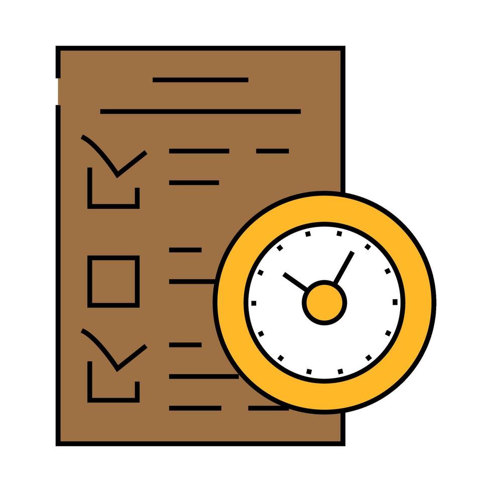 check list icon color illustration vector