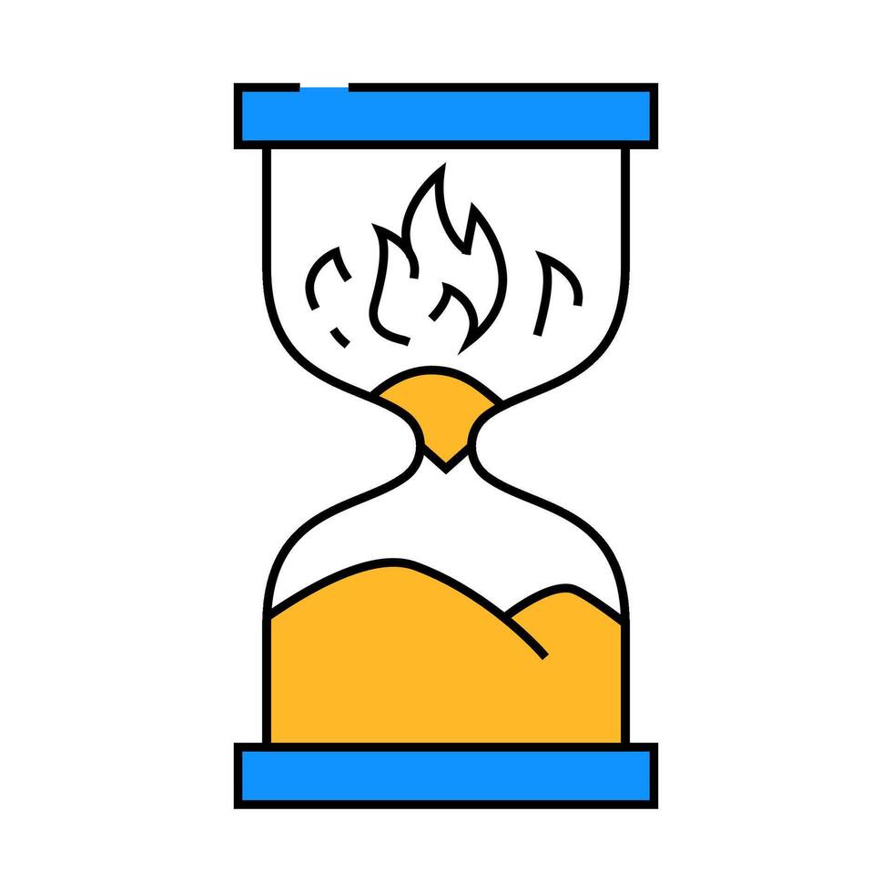 project deadline icon color illustration vector