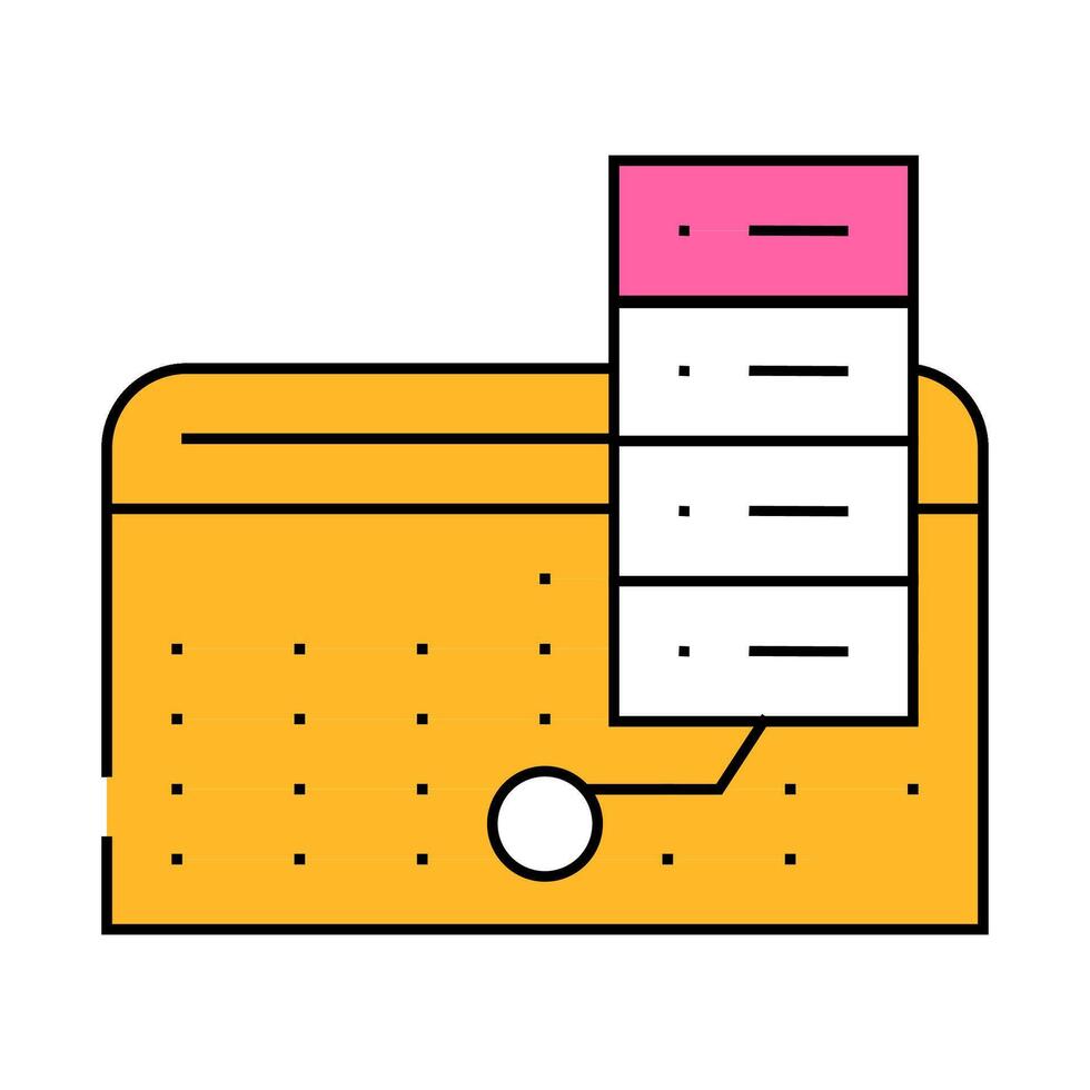 schedule for day icon color illustration vector