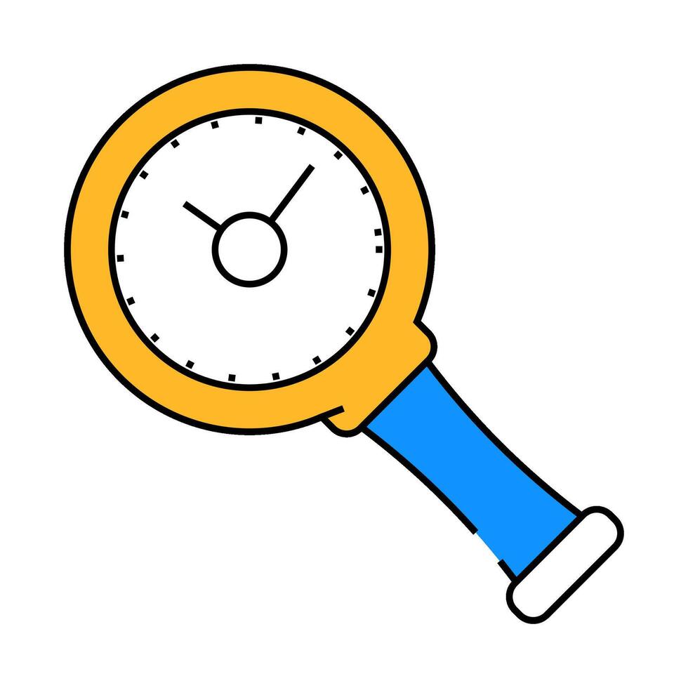 finding time icon color illustration vector