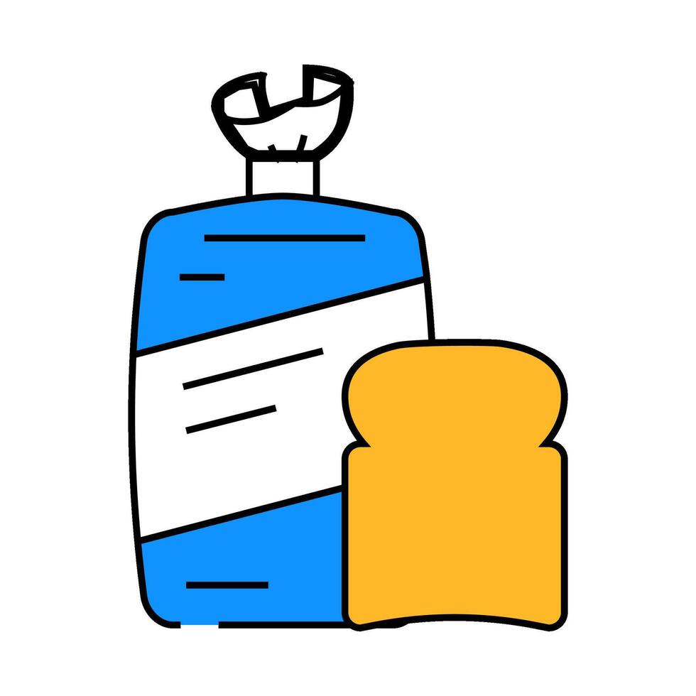 toast package icon color illustration vector
