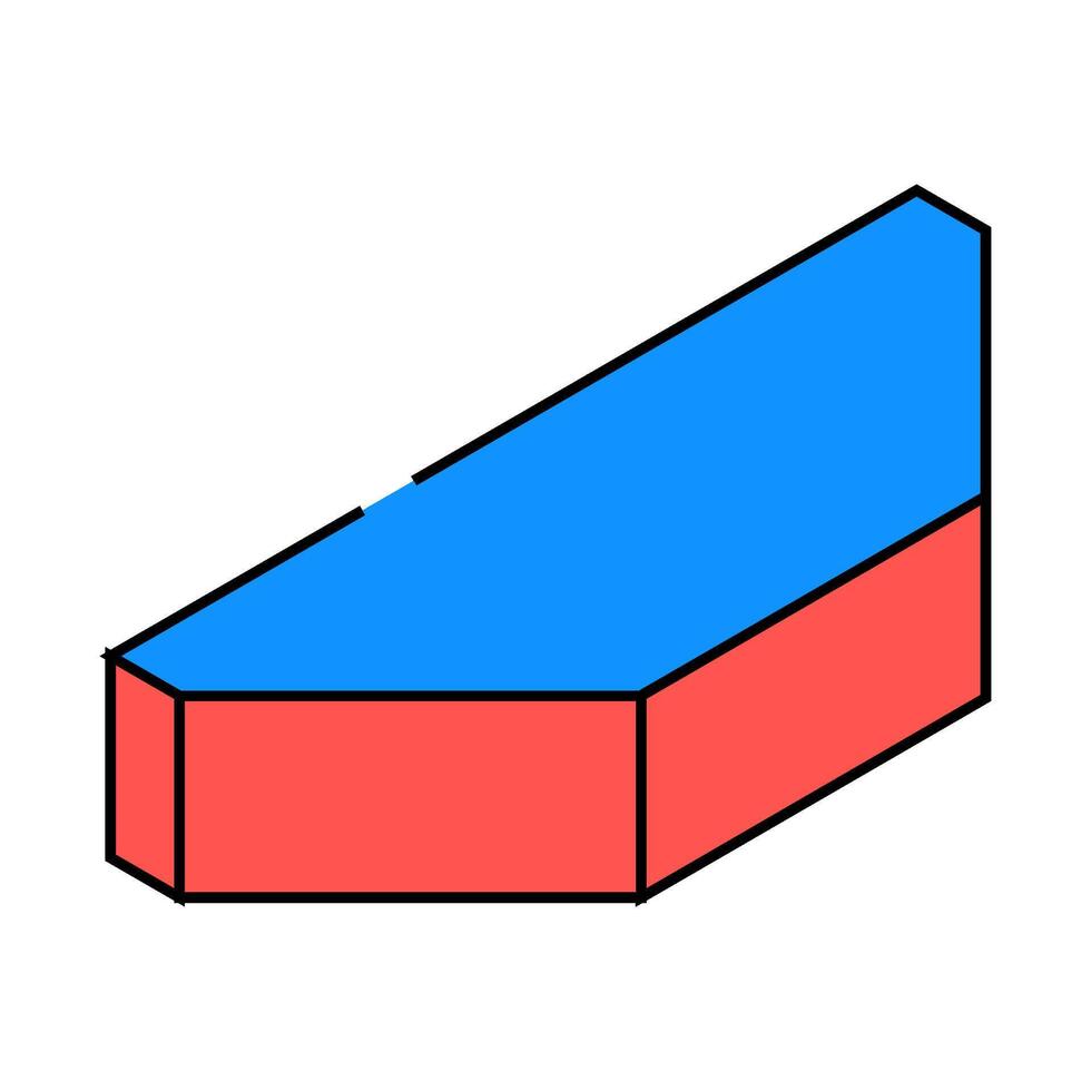 facing brick icon color illustration vector