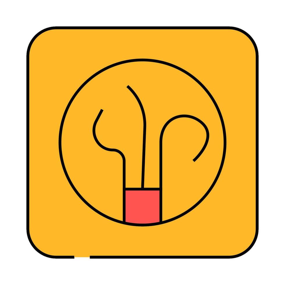 wire socket icon color illustration vector