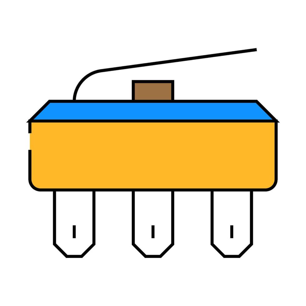 limit switch icon color illustration vector