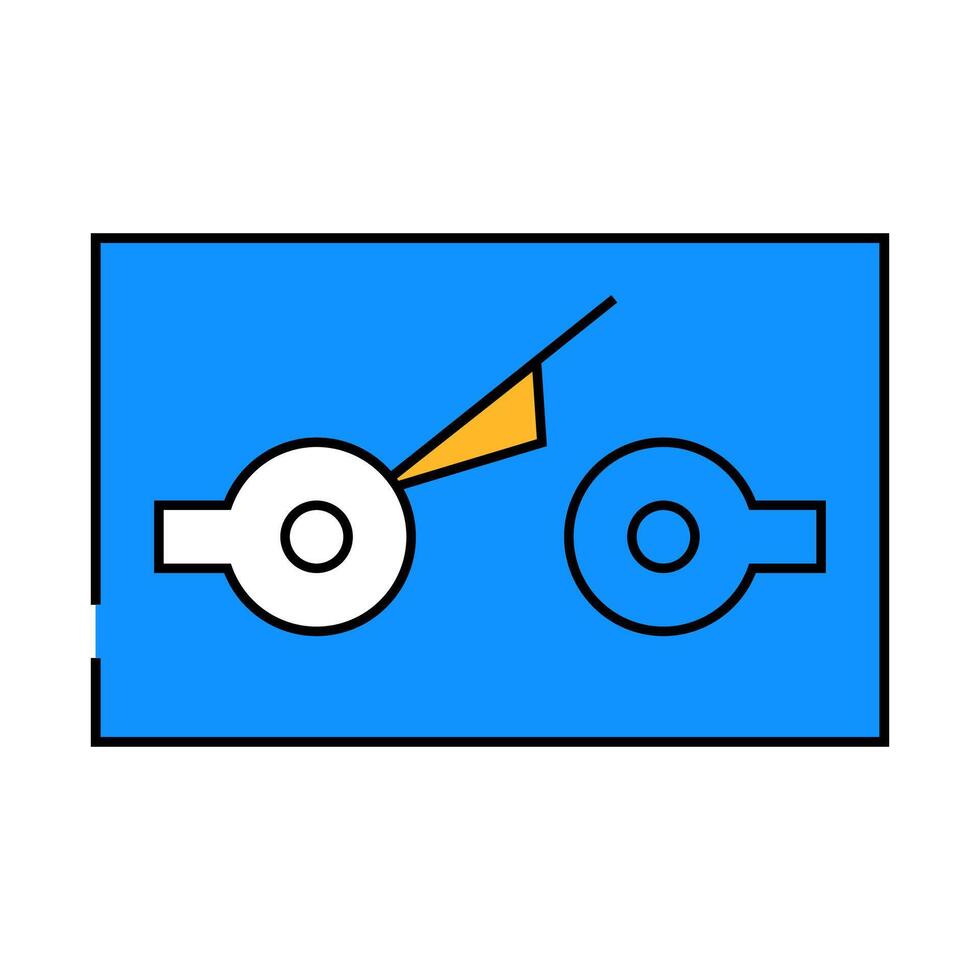 limit switch mechanism icon color illustration vector