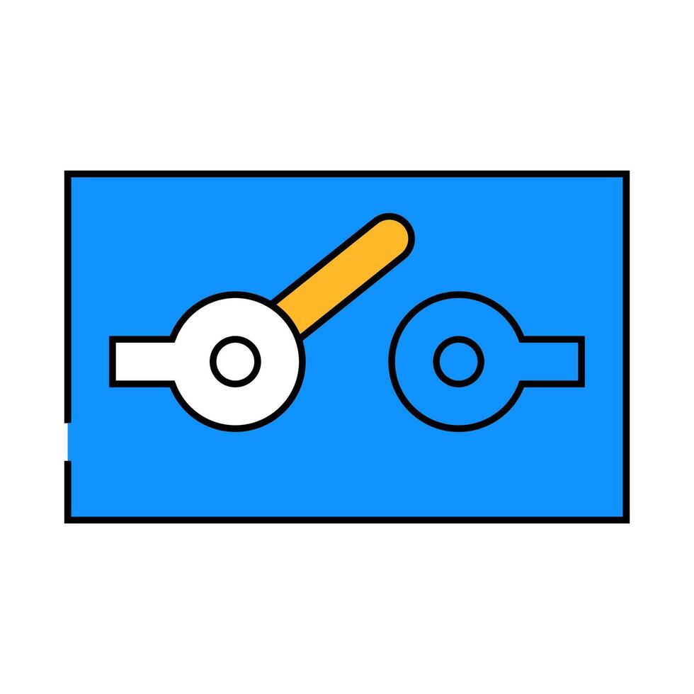 spst electrical mechanism icon color illustration vector