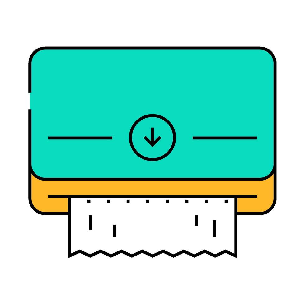 napkin dispenser icon color illustration vector