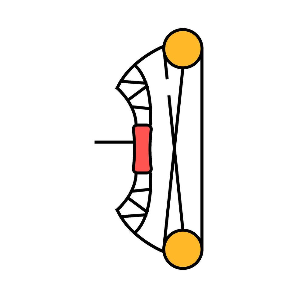bow for aiming icon color illustration vector