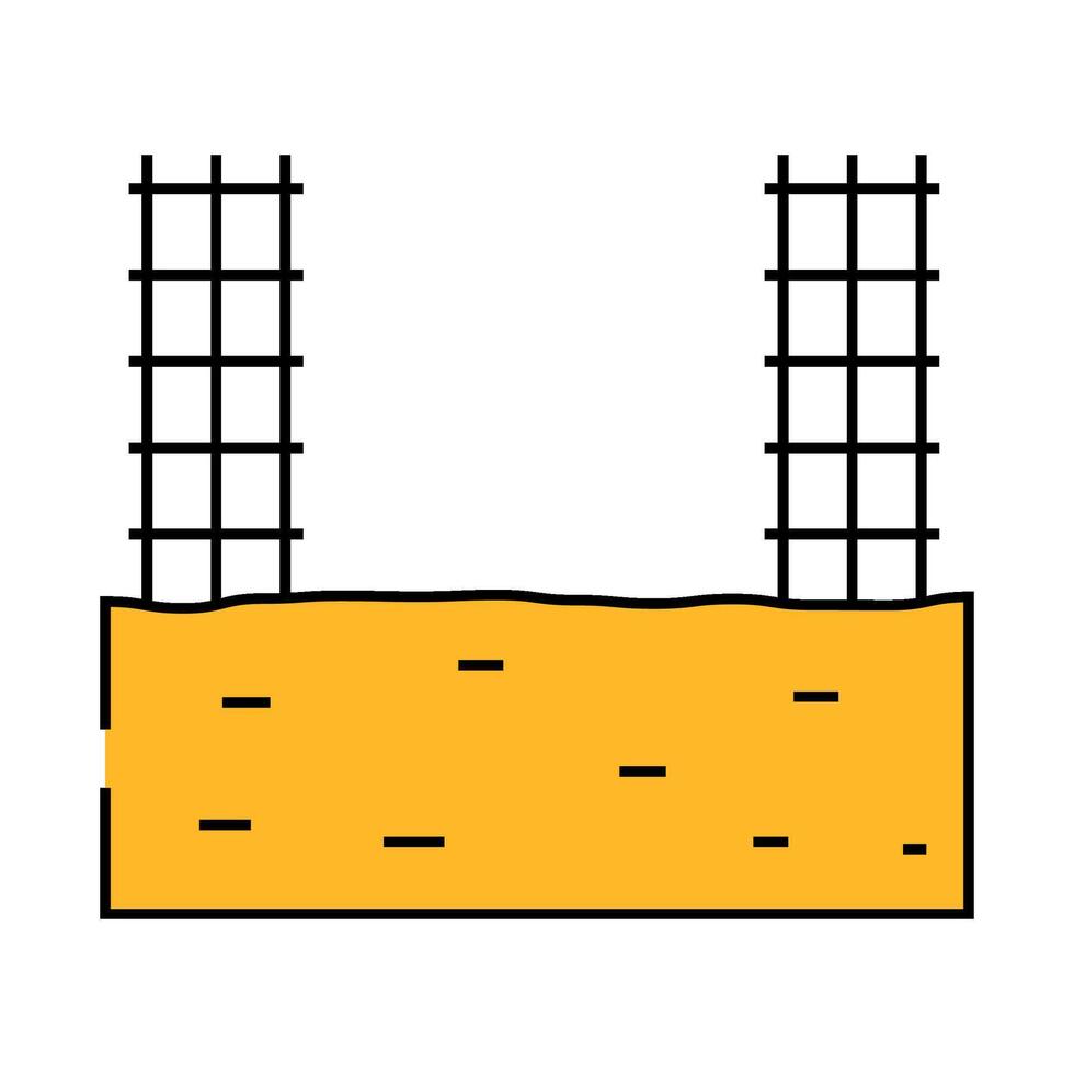 cement for building house icon color illustration vector