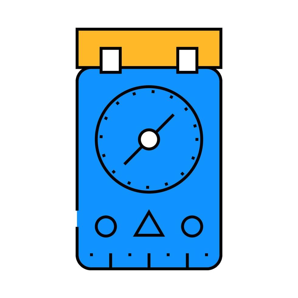 compass tool icon color illustration vector