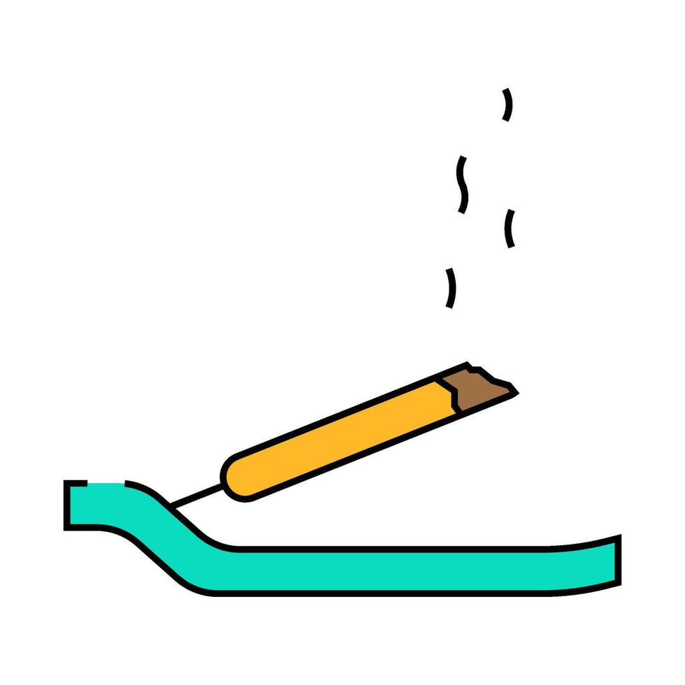 incense aromatic accessory icon color illustration vector