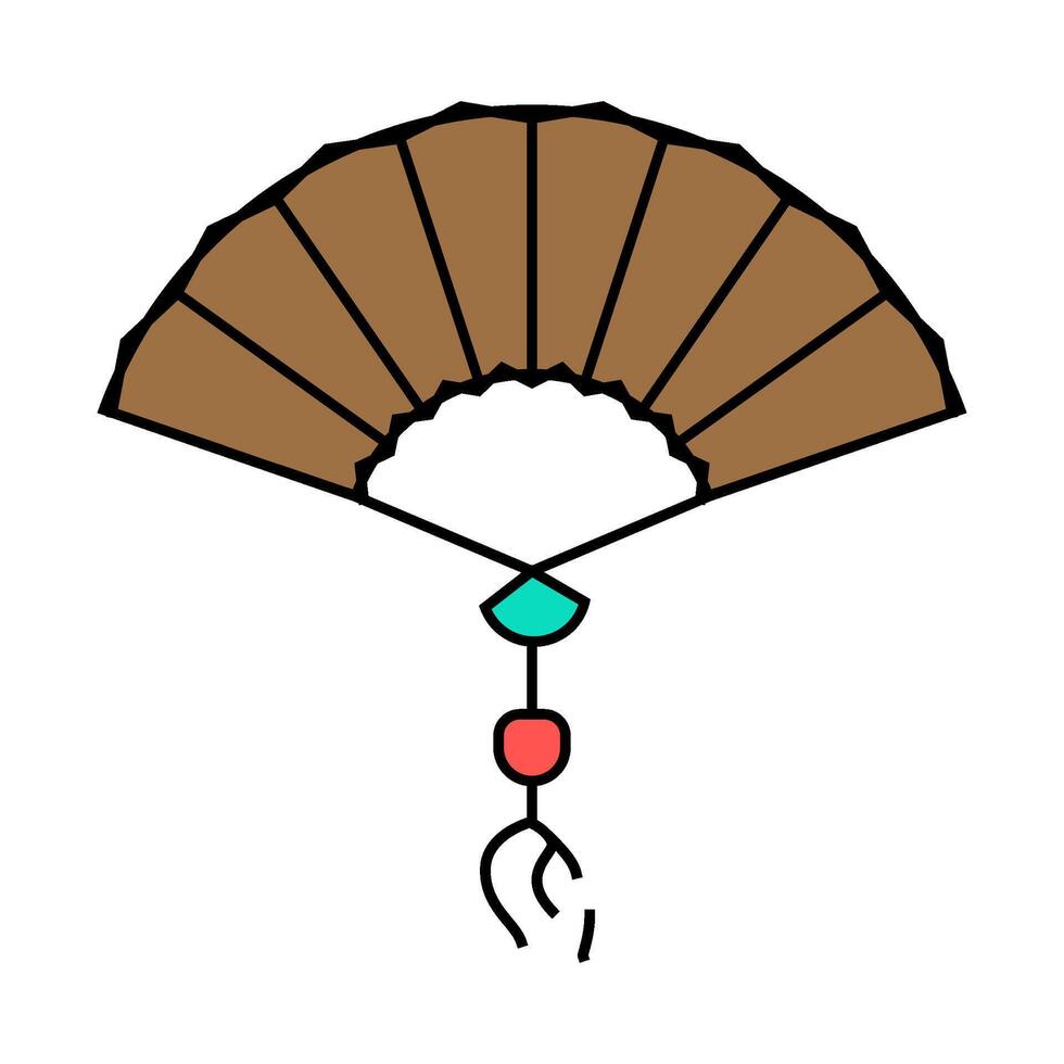 fan accessory icon color illustration vector